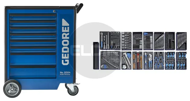 Gedore 1500 ES 02 2004 0620 207 Delige Gevulde Gereedschapwagen - 2657708