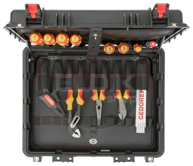 Gedore Red R21652089 89 Delige Gereedschapset - ELEKTRICIEN - Though Case - 3301643