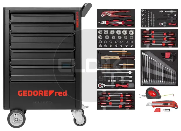 Gedore Red R21562005 119 Delige Gevulde Gereedschapwagen - 3301676