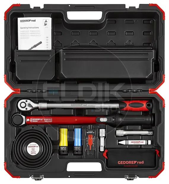 Gedore Red R68903011 11 Delige Wiel De-montageset incl. momentsleutel 40 - 200 Nm - 3300400