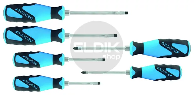 Gedore SK 2154 PH-06 6 Delige Schroevendraaierset met Slagkap Sleuf - PH - 1878743