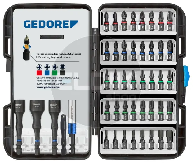 Gedore 666 045 45 Delige Torsiebitset 1/4" - 3459519