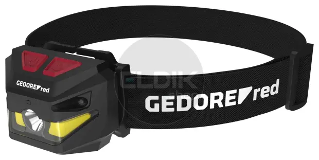 Gedore Red R95500058 LED Hoofdlamp, ABS, 4 lichtstanden, 50-260 lumen - 3301762