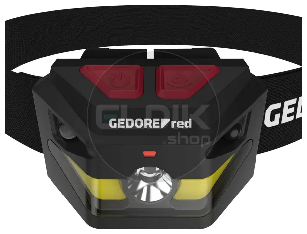 Gedore Red R95500058 LED Hoofdlamp, ABS, 4 lichtstanden, 50-260 lumen - 3301762