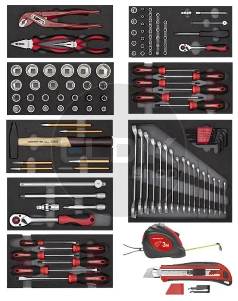 Gedore Red R21010001 Set van 8 modules in Kunststof Inlay | 119-delig - 3301656