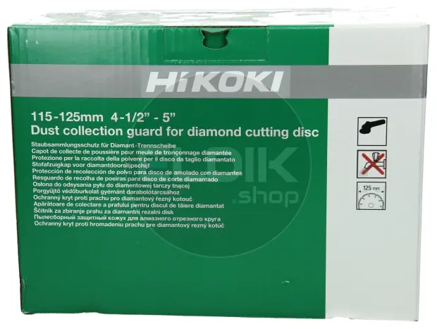 Hikoki 377086 Stofafzuigkap voor doorslijpschijf 125 mm (met geleiderollen)