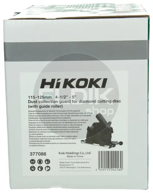 Hikoki 377086 Stofafzuigkap voor doorslijpschijf 125 mm (met geleiderollen)