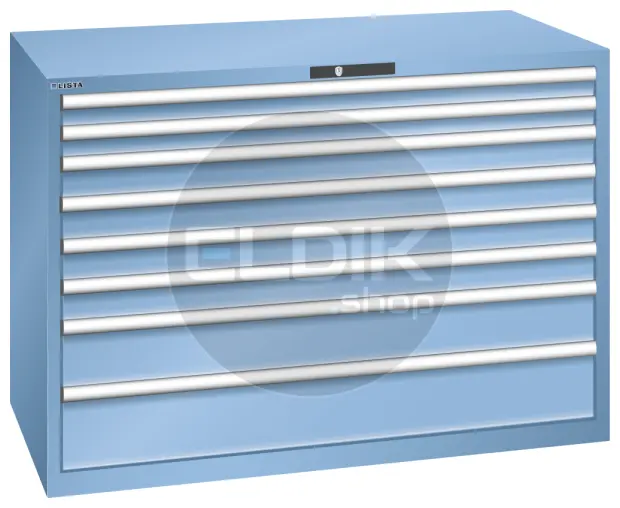 Lista 78.862.010 Werkplaatskast |B1431 x D725 x H1000 | 8 laden | Blauw