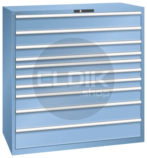 Lista 78.868.010 Werkplaatskast |B1431 x D725 x H1450 | 10 laden | Blauw