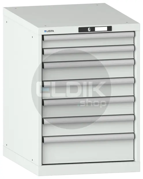 Lista 14.367.020 Werkplaatskast |B564 x D725 x H800 | 7 laden | Lichtgrijs