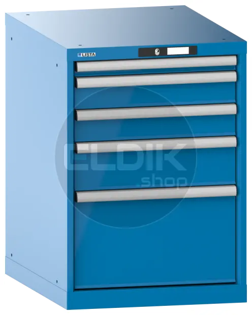 Lista 14.368.010 Werkplaatskast |B564 x D725 x H800 | 5 laden | Blauw