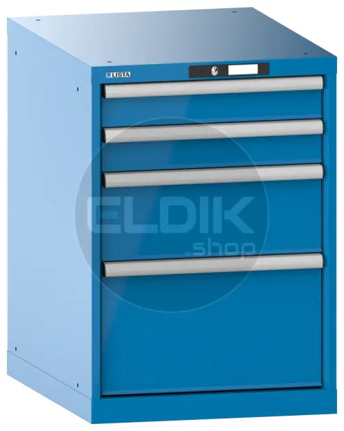Lista 14.371.010 Werkplaatskast |B564 x D725 x H800 | 4 laden | Blauw