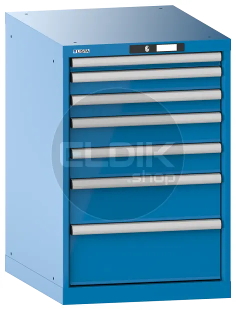 Lista 14.404.010 Werkplaatskast |B564 x D725 x H850 | 7 laden | Blauw