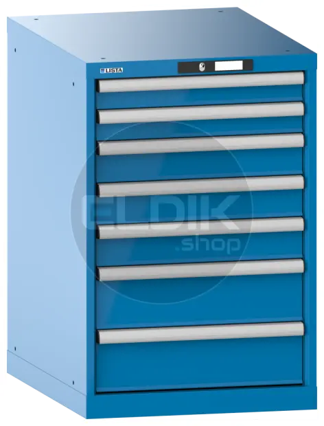 Lista 14.405.010 Werkplaatskast |B564 x D725 x H850 | 7 laden | Blauw