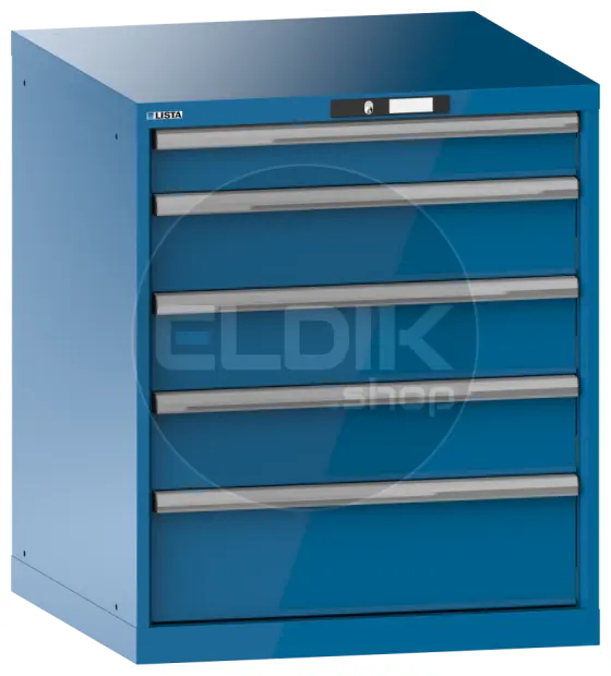 Lista 14.410.010 Werkplaatskast |B717 x D725 x H850 | 5 laden | Blauw