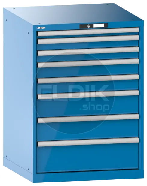 Lista 14.414.010 Werkplaatskast |B717 x D725 x H1000 | 8 laden | Blauw