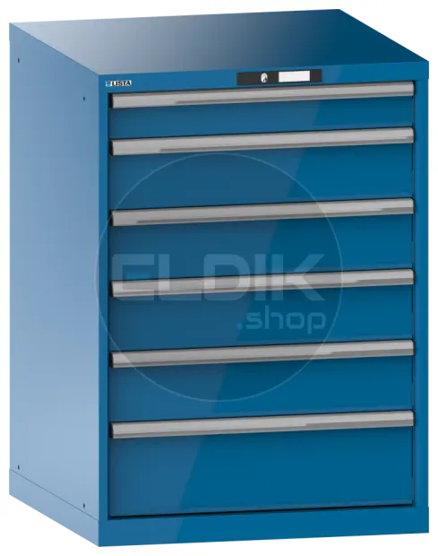 Lista 14.415.010 Werkplaatskast | B717 x D725 x H1000 | 6 laden | Blauw