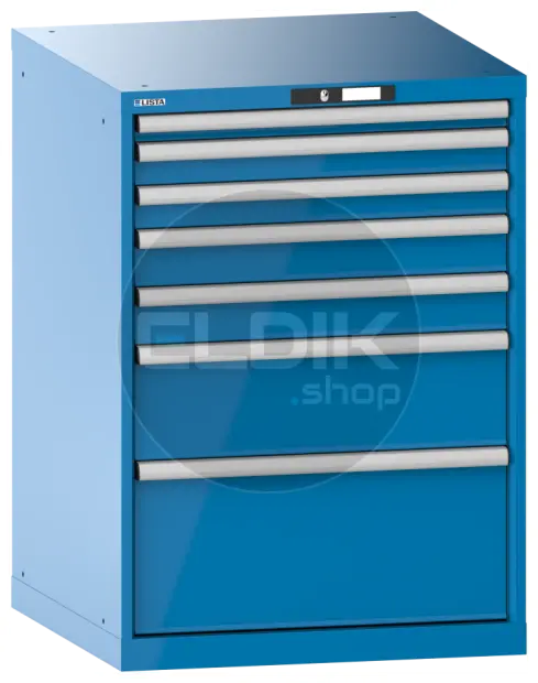 Lista 14.416.010 Werkplaatskast |B717 x D725 x H1000 | 7 laden | Blauw