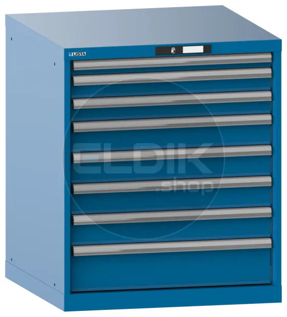 Lista 14.502.010 Werkplaatskast |B717 x D725 x H850 | 8 laden | Blauw