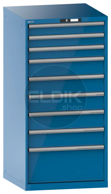 Lista 78.311.010 Werkplaatskast |B717 x D725 x H1450 | 9 laden | Blauw
