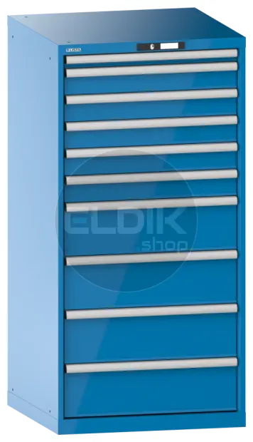 Lista 78.313.010 Werkplaatskast |B717 x D725 x H1450 | 10 laden | Blauw
