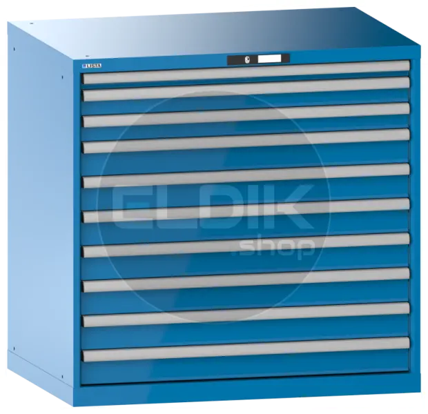 Lista 14.514.010 Werkplaatskast |B1023 x D725 x H1000 | 10 laden | Blauw