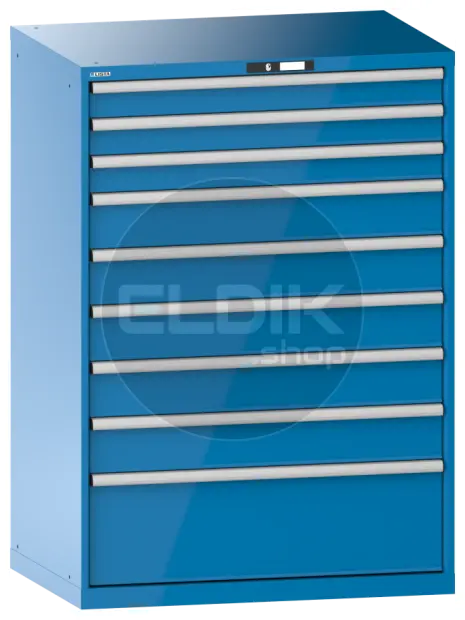 Lista 14.518.010 Werkplaatskast |B1023 x D725 x H1450 | 9 laden | Blauw