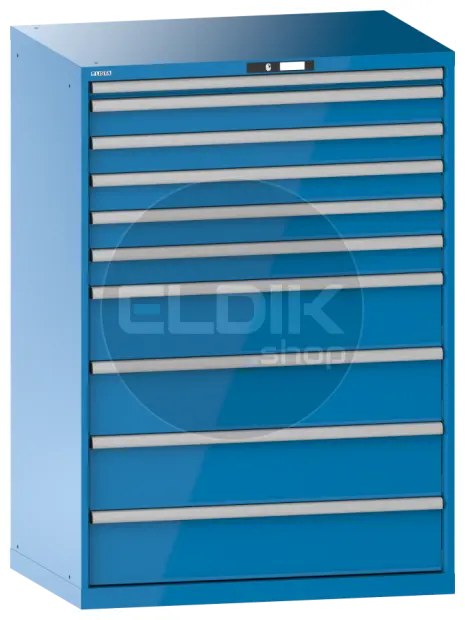 Lista 14.519.010 Werkplaatskast |B1023 x D725 x H1450 | 10 laden | Blauw