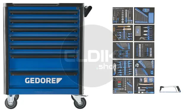 Gedore WHL-L7-TS-308 308 Delige Gevulde Gereedschapwagen - 3082113