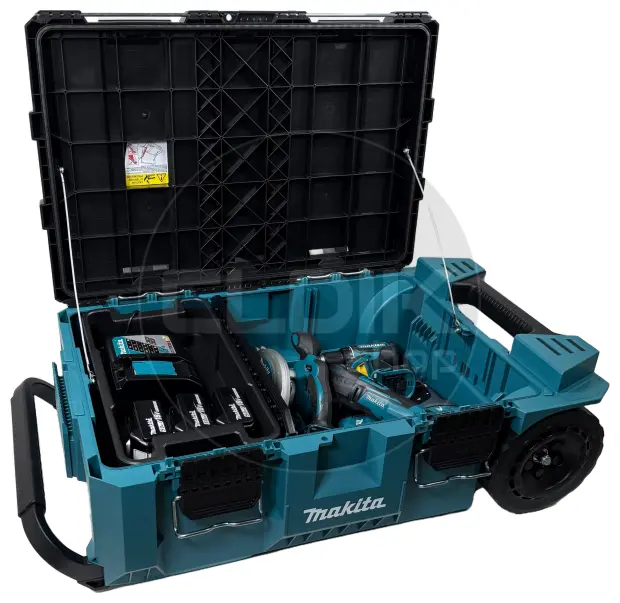 Makita DLX6038T-1 18V combiset – 6 machines + 3 accu’s + lader + Maktrak trolley