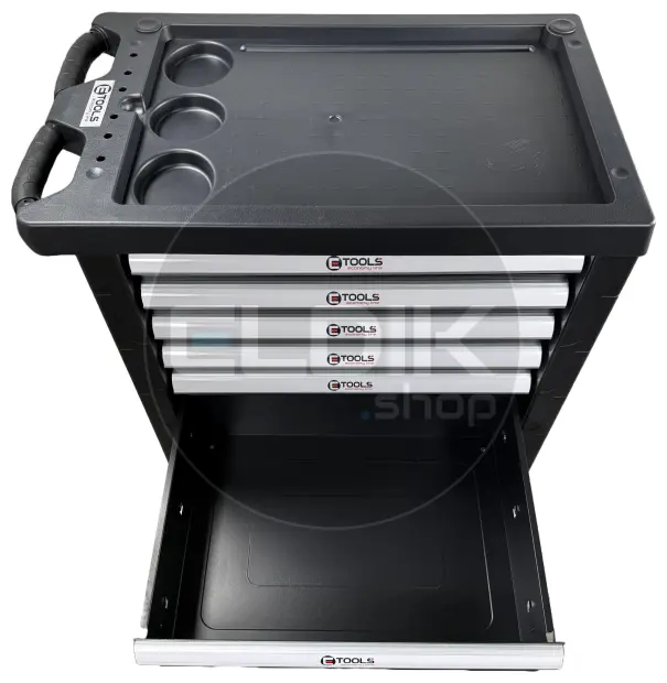 E-Tools 73276 196 Delige Gevulde Gereedschapswagen