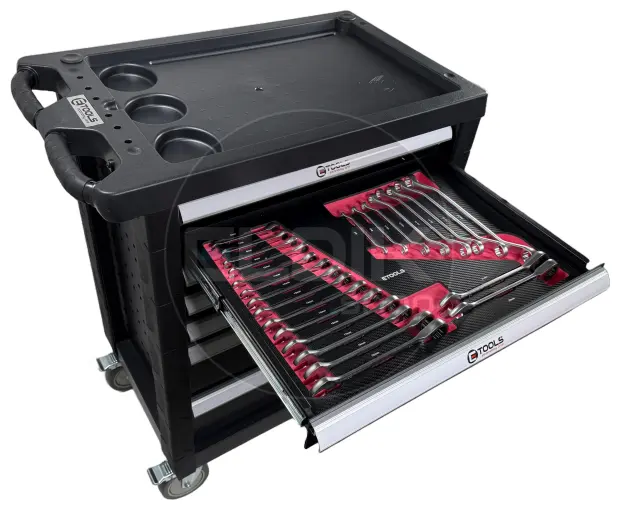 E-Tools 73276 196 Delige Gevulde Gereedschapswagen