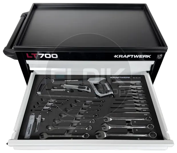 Kraftwerk 102.105.203 Gevulde Gereedschapswagen 5 Laden | 337-Delig in Foam inlay