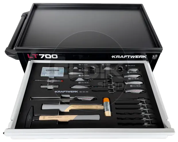 Kraftwerk 102.105.203 Gevulde Gereedschapswagen 5 Laden | 337-Delig in Foam inlay