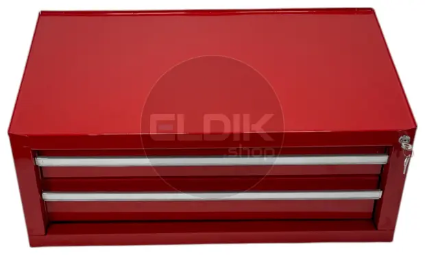 E-Tools 173245 Opzetkast Gereedschapswagen - 410 x 670 x 260 mm - rood