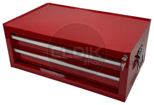 E-Tools 173245 Opzetkast Gereedschapswagen - 410 x 670 x 260 mm - rood