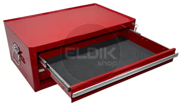 E-Tools 173245 Opzetkast Gereedschapswagen - 410 x 670 x 260 mm - rood