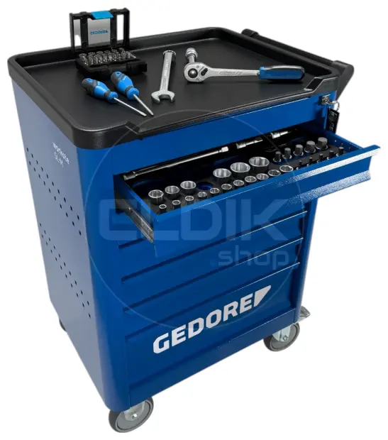 Gedore WSL M-TS-172 172 Delige Gevude Gereedschapwagen - 3100197