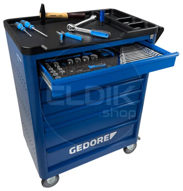 Gedore WSL-L-TS-308 308 Delige Gevulde Gereedschapwagen Workster - 2980347
