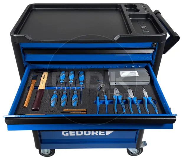 Gedore WHL-L-TS-147 147 Delige Gevulde Gereedschapwagen  + gratis led staaflamp - 3082105