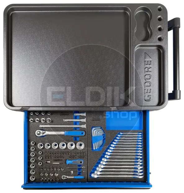 Gedore WHL-L-TS-147 147 Delige Gevulde Gereedschapwagen  + gratis led staaflamp - 3082105