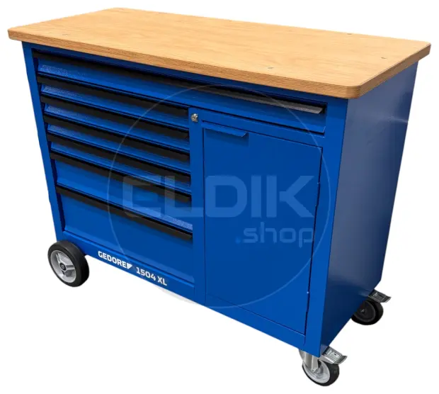 Gedore 1504 XL 1411 308 Delige Gevulde Verrijdbare Werkbank