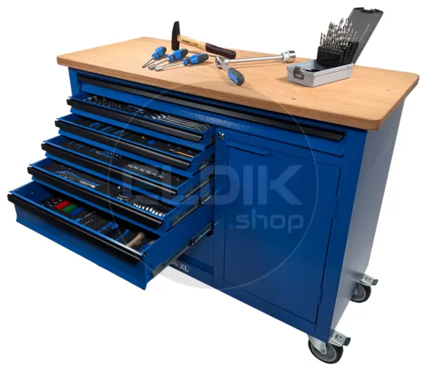 Gedore 1504 XL 1411 308 Delige Gevulde Verrijdbare Werkbank