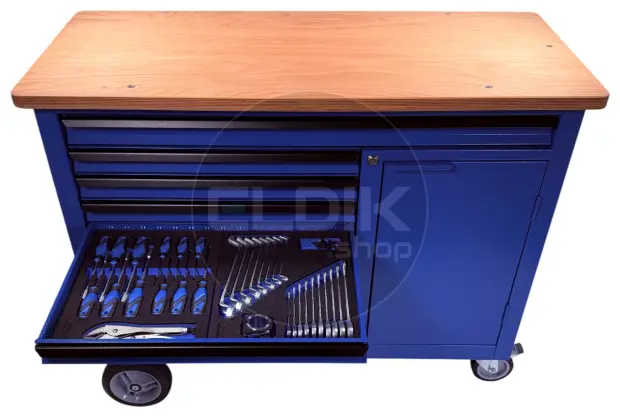 Gedore 1504 XL 1411 308 Delige Gevulde Verrijdbare Werkbank