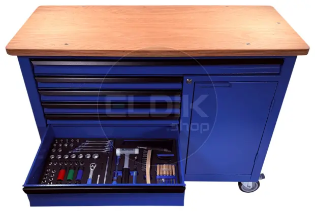 Gedore 1504 XL 1411 308 Delige Gevulde Verrijdbare Werkbank