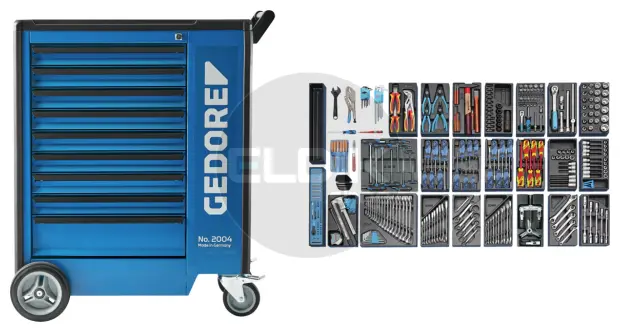 Gedore 1500 ES-03-2004 Gereedschapsortiment in gereedschapwagen - 2657716