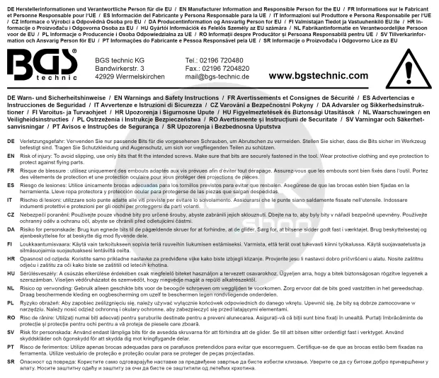 BGS 20103 Universele /veiligheids-bitset | aandrijving buitenzeskant 6,3 mm (1/4") | 208-dlg.