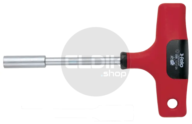 Felo 338 125 80 Schroevendraaier T-Greep Bithouder 1/4"