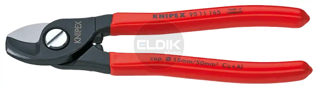 Knipex 95 11 165 Kabelschaar 15 mm, universeel inzetbaar