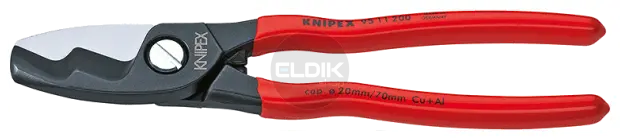 Knipex 95 11 200 Kabelschaar 20 mm, dubbele snijkant